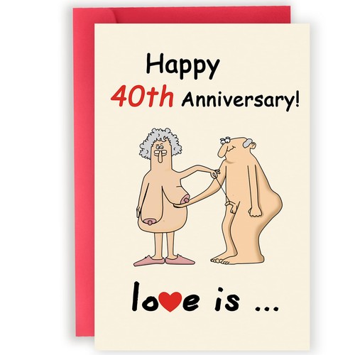 Funny anniversary card gifts - card,